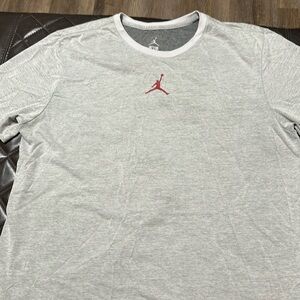 Jordan Dri-Fit T-Shirt Size XL, Grey, Black, Red
